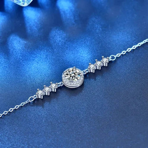 Moissanite Starry Charm Bracelet
