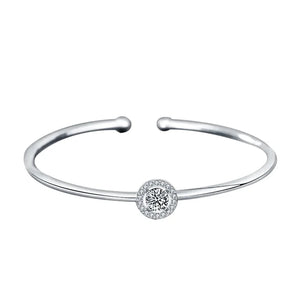 Luxurious Moissanite Silver Bracelet