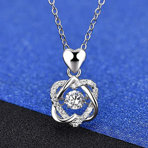 Silver Zirconia Pendant Necklace