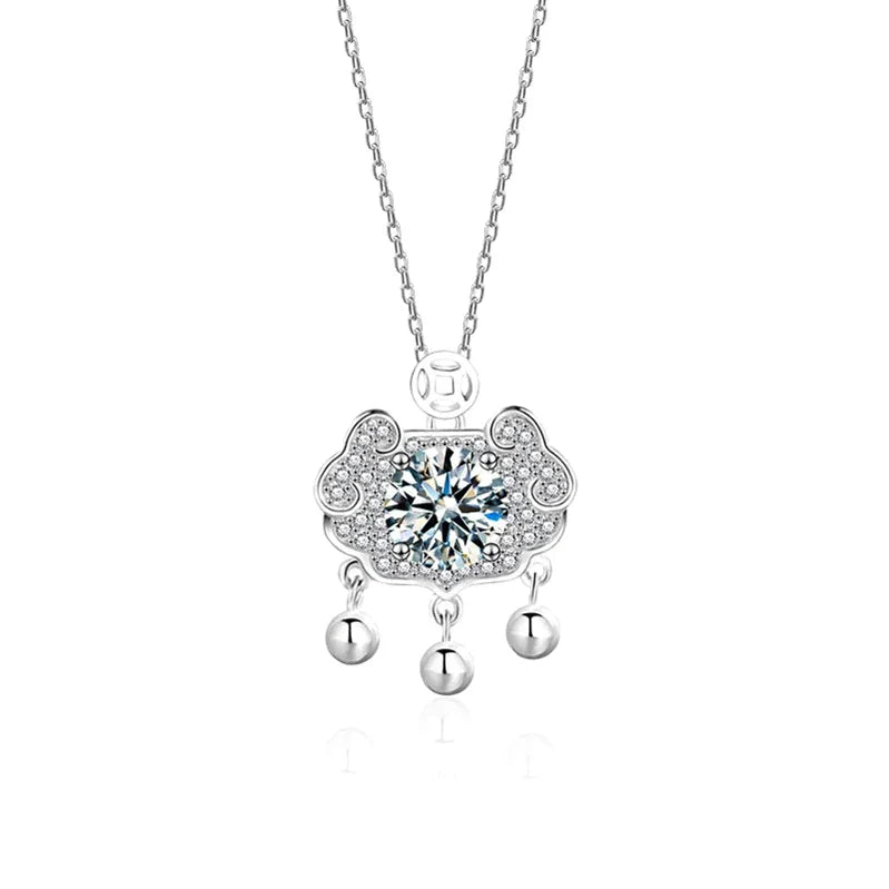 Sterling Silver Moissanite Necklace