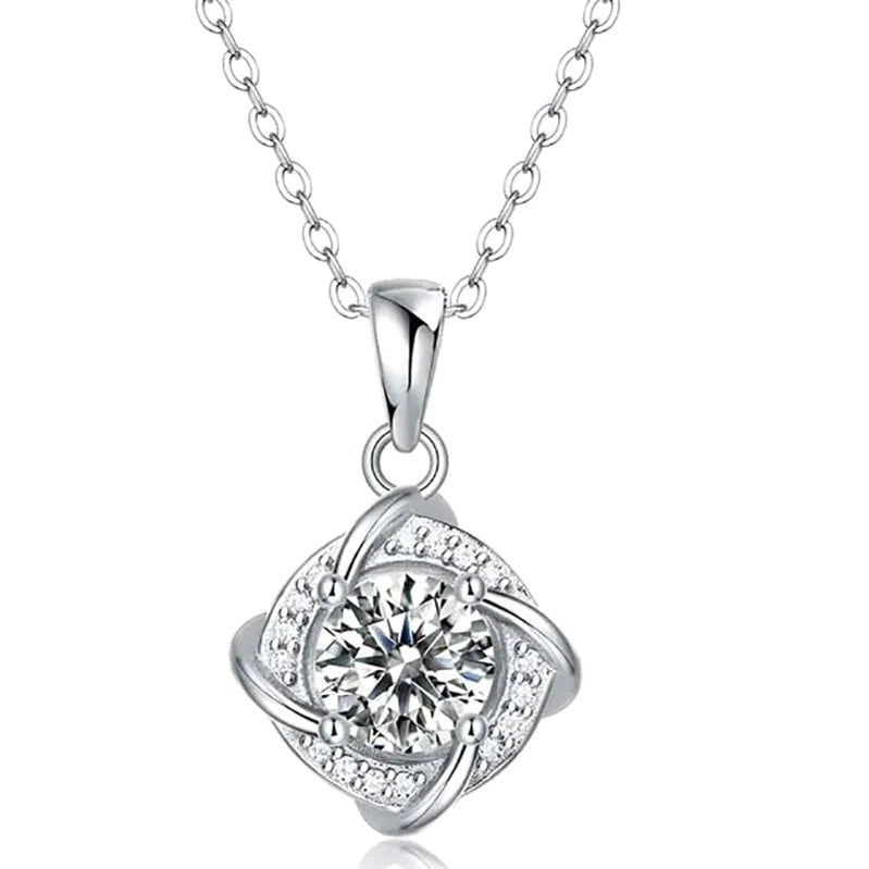 Sterling Silver Moissanite Necklace