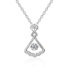Moissanite Sterling Silver Necklace