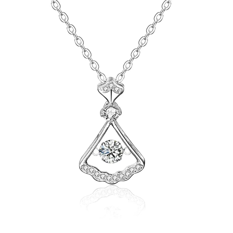 Moissanite Sterling Silver Necklace