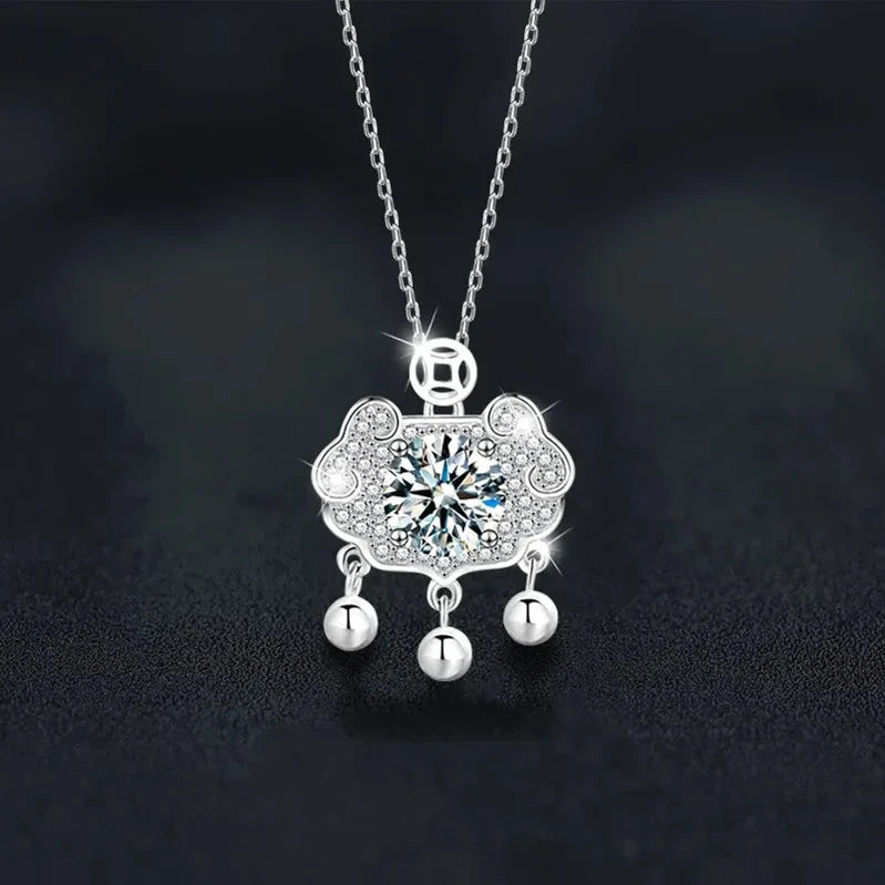 Sterling Silver Moissanite Necklace