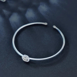 Luxurious Moissanite Silver Bracelet
