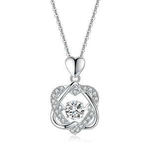 Silver Zirconia Pendant Necklace