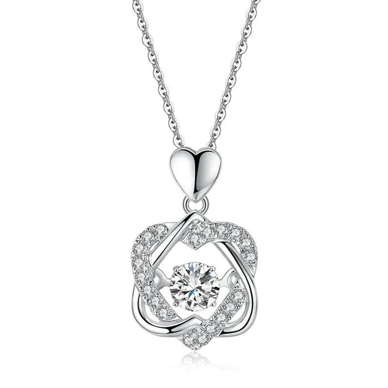 Silver Zirconia Pendant Necklace