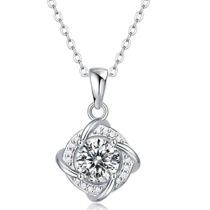 Sterling Silver Moissanite Necklace