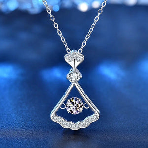 Moissanite Sterling Silver Necklace