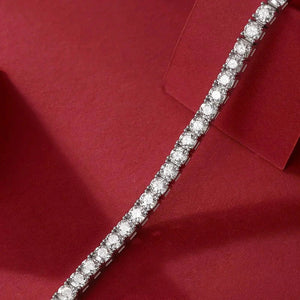 EWYA Moissanite Tennis Silver Bracele
