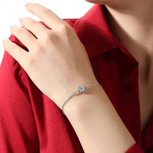 0.5ct Moissanite Adjustable Chain Bracelet