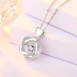 Silver Zirconia Pendant Necklace