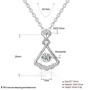 Moissanite Sterling Silver Necklace