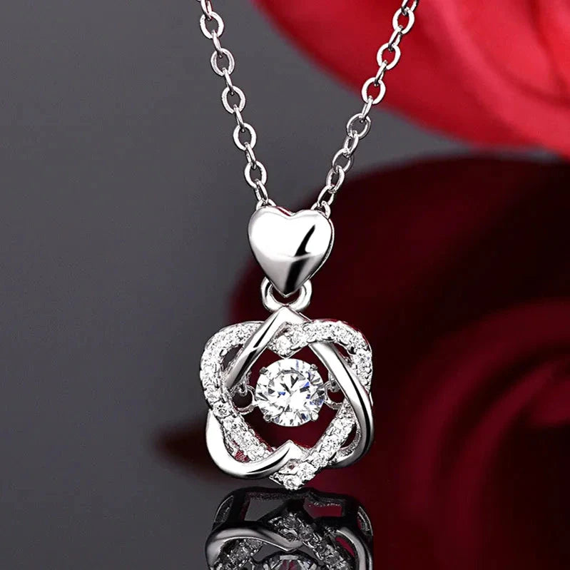 Silver Zirconia Pendant Necklace
