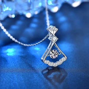 Moissanite Sterling Silver Necklace