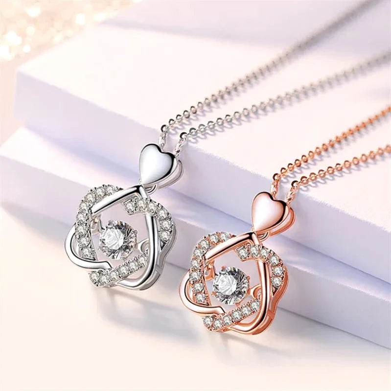 Silver Zirconia Pendant Necklace