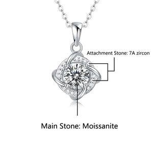 Sterling Silver Moissanite Necklace