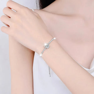 Husky Star Moissanite Silver Bracelet