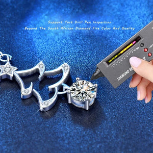 Christmas Tree Moissanite Necklace