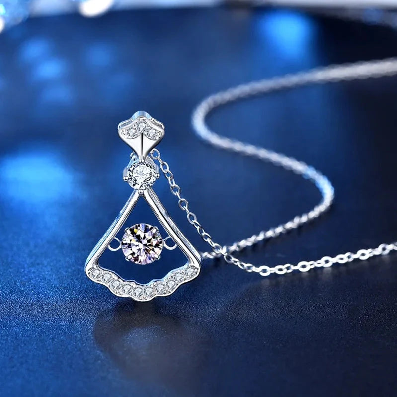 Moissanite Sterling Silver Necklace