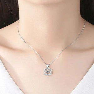Silver Zirconia Pendant Necklace