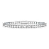 EWYA Moissanite Tennis Silver Bracele