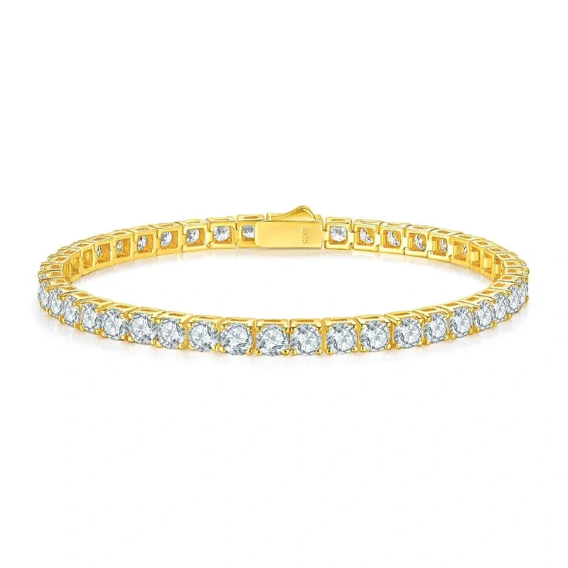 EWYA Moissanite Tennis Silver Bracele