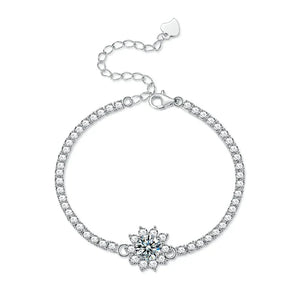 Luxury Moissanite Sunflower Bracele