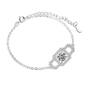 1ct Moissanite Square Bracelet