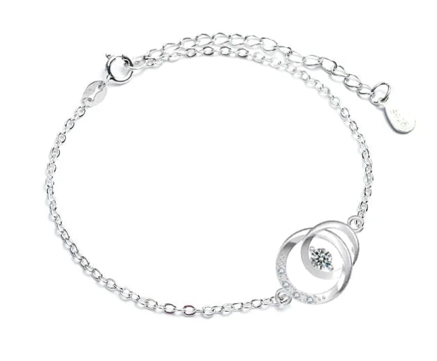 Moissanite Anniversary Charm Bracelet