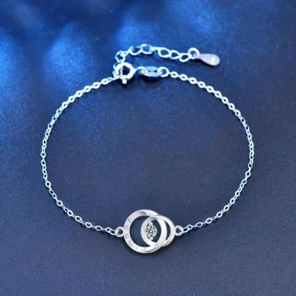 Moissanite Anniversary Charm Bracelet