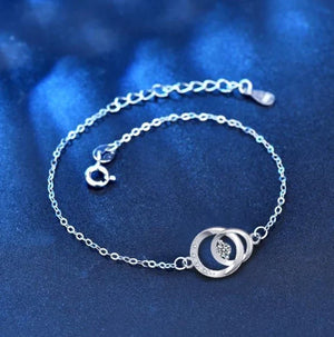 Moissanite Anniversary Charm Bracelet