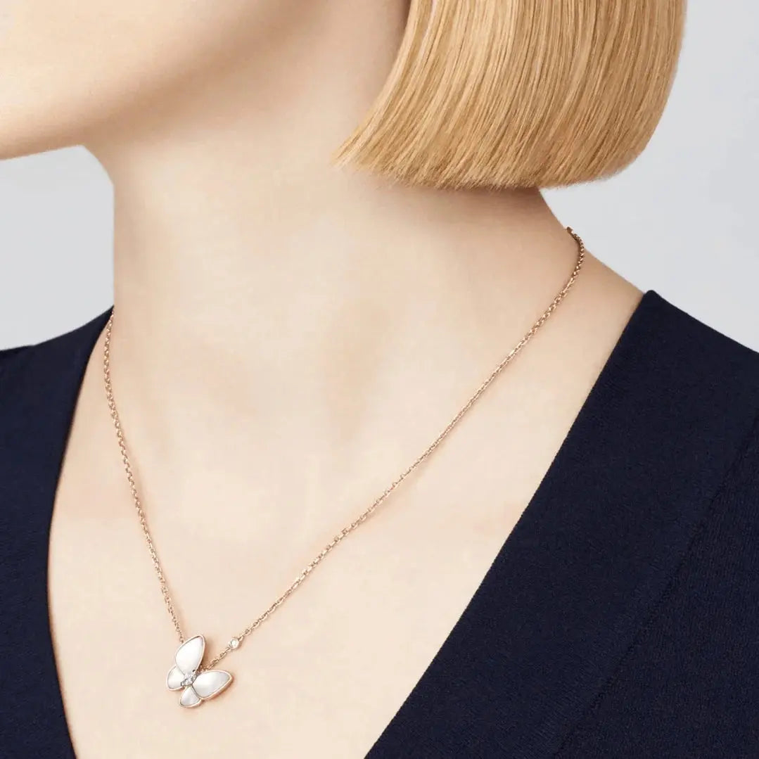 Two Butterfly Necklace